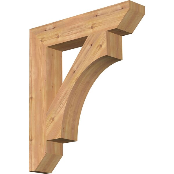 Ekena Millwork Westlake Slat Smooth Bracket, Western Red Cedar, 5 1/2"W x 30"D x 34"H BKT06X30X34WTL06SWR - main